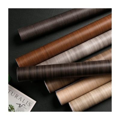 China Vintage hout schillen en plakken Huis Interieur Wandbekleding HD Meubel behang PVC Functie Vormbestendige houten panelen Interieur Film Te koop