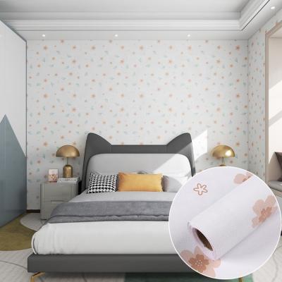 China 1.6kg/Roll Carton Style Decorative Wallpaper Water Proof PVC Film Wallpaper Modern Design Style for sale