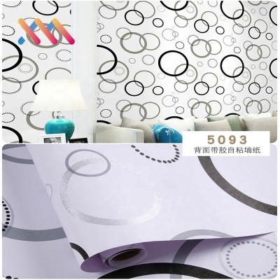 China Customized PVC Self Adhesive Waterproof Oil Proof Wallpaper Rolls for Popular Interior Decoration for sale