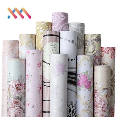 China 3D PVC Self Adhesive Fashion Wall Sticker Apartment Wallpapers cheap price wallpaper for sale