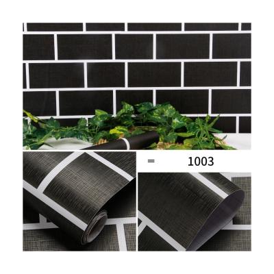 China Brick Wallpaper Peel Off 3D Brick Wall Paper Sticker Retro Brick Wall Paper Wall Covering for sale