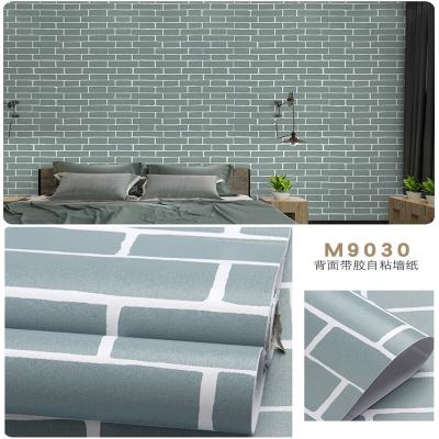 China Walls with Modern Floral Design Waterproof 3D Brick Wallpaper backsplash wallpaper for sale