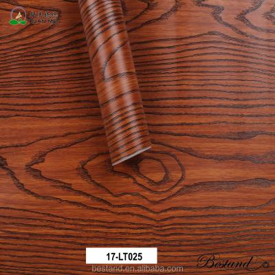 China Self Adhesive Wood Grain Vinyl Decorative Film for Furniture Makeover and Enhancement for sale