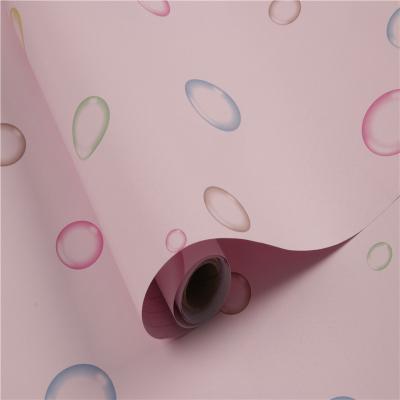 China Cartoon Children's Baby Room Design PVC Self-Adhesive Wallpaper with Waterproof Stickers for sale