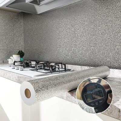 China 0.40mm Thickness Moisture-Proof Self Adhesive PVC Wallpaper Kitchen Wall Decoration for sale