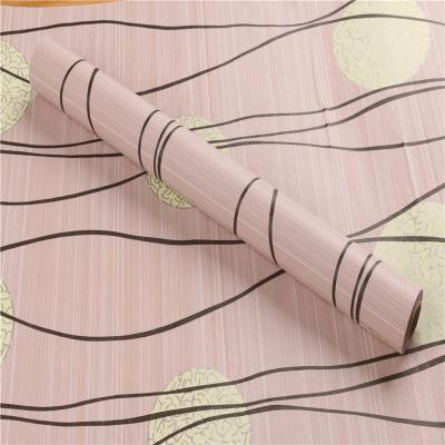 China Wallpapers for Wall Decor 45cm Width Stripes Plaid Pattern Home PVC Wallpaper Designs for sale