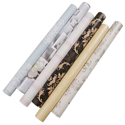 China Apartment Wall Paper Home Decoration 45cm Width Self Adhesive 3D PVC Wallpaper Damask for sale