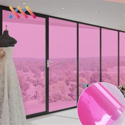 China Back with Glue Building Glass Decorative Sticker PVC Colorful Transparent or Frosted Window Film for sale