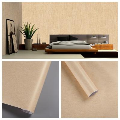 China Plain PVC Grass Cloth Wall paper for Hotel and Restaurant Decor 1.22M*50M per roll Mould-Proof Function for sale