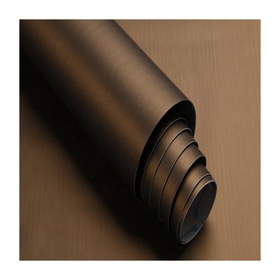 China Solid Color Waterproof Metal Vinyl Self Adhesive Stickers Decorative Film Roll for sale