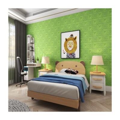 China Durable Waterproof Modern Simple Wall Decorative Leaf Flower Shape 3d PE foam Wall Panels Wallpaper for Administration for sale