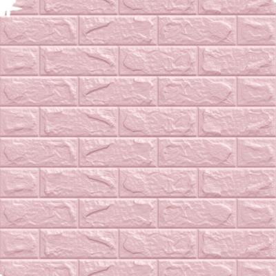 China White Brick Self-adhesive 3D Foam Wallpaper 5.0mm Thickness for Wall Coating for sale