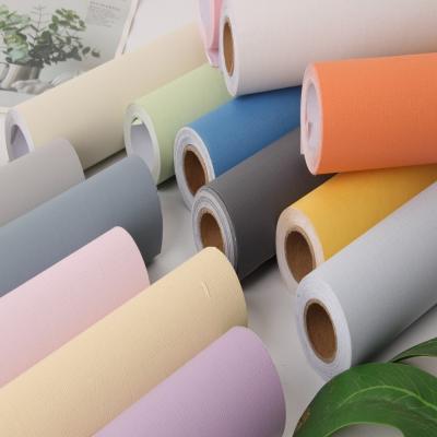 China Matt Plain Color Wallpaper Home Decor Peel And Stick Wallpaper For Bedroom for sale