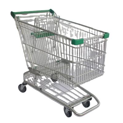 China Convenience Hypermarket Supermarket Carts Shopping Trolley With Baby Seat for sale