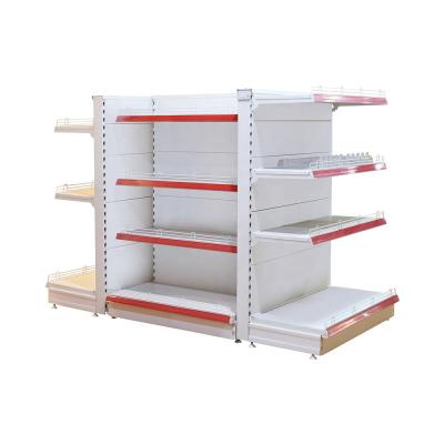 China Double Sided Cosmetic Supermarket Display Shelves Supermarket Shelves Gondola Racks for sale