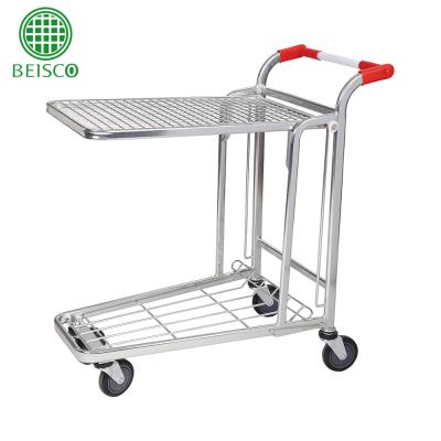 China Cargo trolley warehouse trolley trolley/warehouse folding hot selling supermarket flats/metal trolleys supermarket transportation for sale