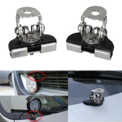 China Fit For Off-Road Vehicle Auto Light Bracket Clamps Bracket Steel Hood Universal For Off-Road Vehicle Led Work Lights Brackets for sale