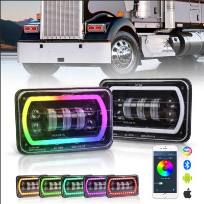 China Hi Beam RGB Headlight 30w Low Beam And OVOVS DRL 4x6