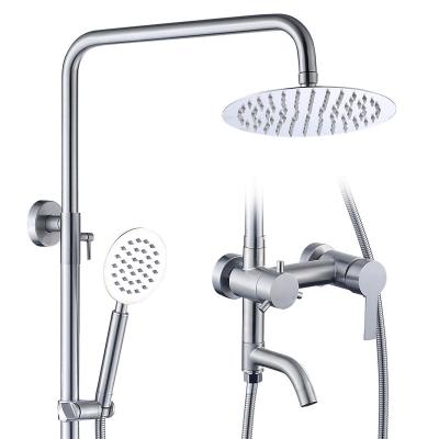 China With Favorite Modern Sliding Bar Salon Application Design Style Deck-Mounted Bath Faucets Bath And Shower Faucet Type Bath And Shower Faucets for sale