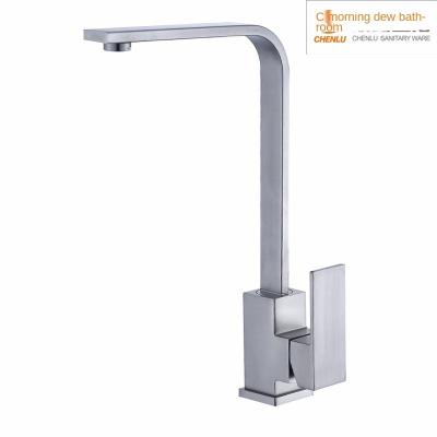 China Thermostatic kitchen sink faucet stainless steel faucets hot and cold water faucet hotel direct supply for sale