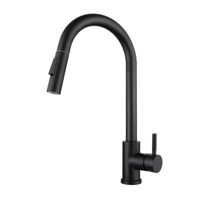 China Kitchen Faucets 304 Stainless Steel Pull Out Sense Induction Hot And Cold Faucet Pull Out for sale