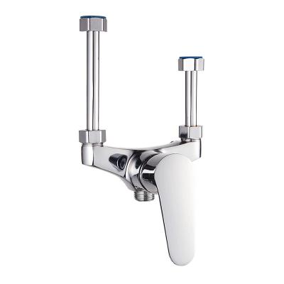 China Modern Electric Water Heater Accessories Mixing Valve Shower Faucet Copper Open-Mounted Shower Faucet for sale