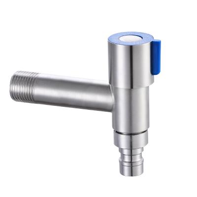 China Wholesale 304 Stainless Steel Modern 304 Stainless Steel Washing Machine Faucet Mop Pool Faucet Single Lengthened Four Point Brushed Single Cold Switch for sale