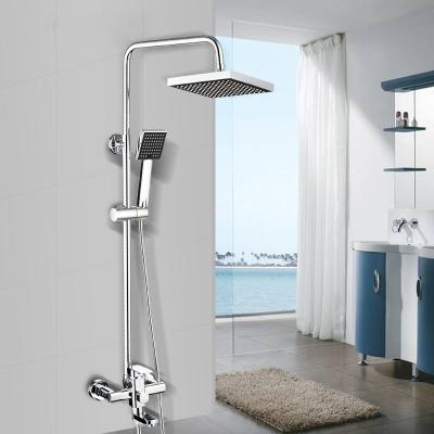 China Factory Wholesale Modern Copper Three-speed Shower Head Full Body Jet Shower Head Multifunctional Lifting Set for sale