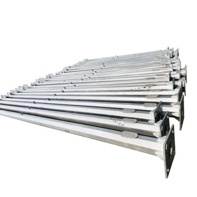 China Factory Price Square 6m 10m Powder Coating Hot Dip Galvanized High Quality Street Light Pole for sale