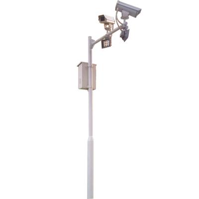 China Road CCTV Camera Pole Low Price Galvanized Round Octagonal Steel CCTV Pole for sale