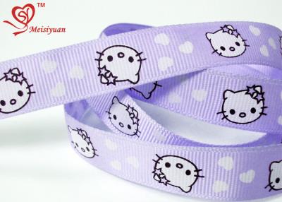 China 2.5 character printed grosgrain ribbon , Cartoon Grosgrain Ribbon For Kids for sale