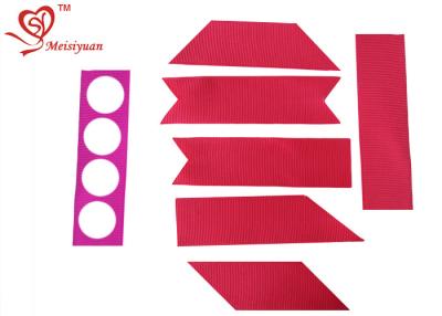 China Hot Trimming 1 inch grosgrain pre tied ribbon Customized Shape / logo for sale