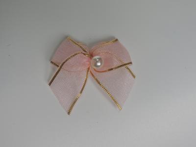 China Organza material Mini Ribbon Bows Handmade mini craft bow ties Eco - friendly for sale