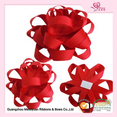 China Red Grosgrain Ribbon Flowers satin ribbon craft for Festival & Holiday for sale