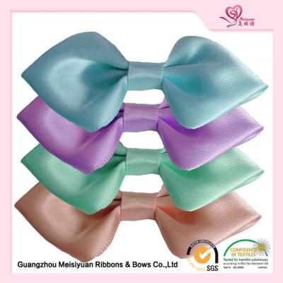 China 8cm satin ribbon stretch loops Custom Elastic Ribbon Bows for hair for sale