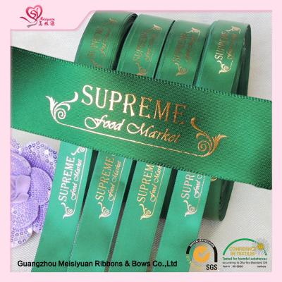 China Single face Hot stamping ribbon foil stamping process personalized funeral ribbon for sale