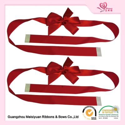 China Custom Red Gift Wrap Bows for christmas presents With Self adhesive Tape for sale