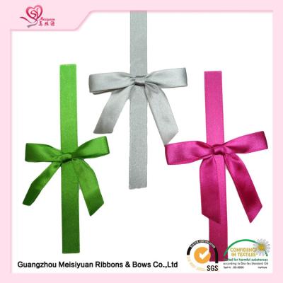 China Double Face Tape Pre Made Ribbon Bows Customized Color diy gift bow for sale