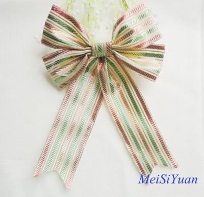 China Custom 12 Inch Luxury Large Christmas Ribbon Bows for  tree decorating for sale