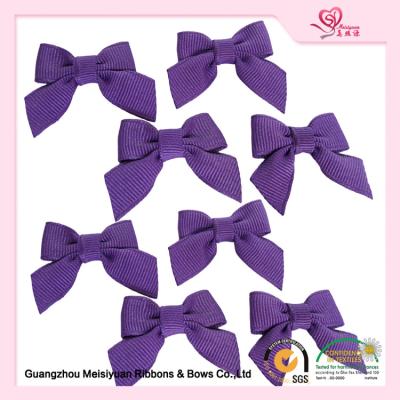 China Decorative Mini Ribbon bows Purple Grosgrain Ribbon For Garment for sale