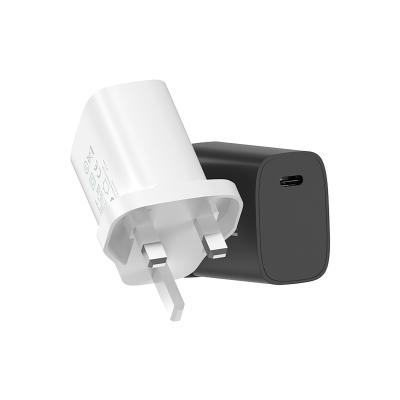 China Portable Mobie Phone Hit 2022 UK Plug Charger USB C PD 20W QC3.0 Quick Charger for sale