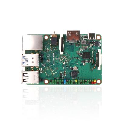 China Research and Development ROCK pi 4A V1.4 Rockchip Board ARM Cortex Six Core SBC/Single Boards Compatible with any computer with official raspberry pi display for sale