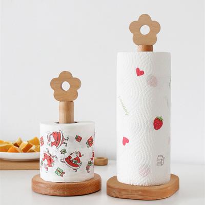 China Modern Creative Vertical Rack Finial Roll Paper Storage Roll Paper Towel Rack Kitchen Tissue Lazy Rack for sale