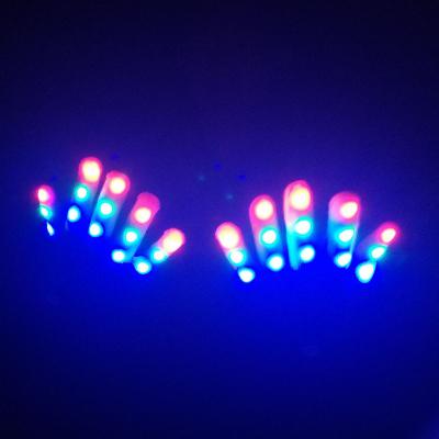 China Finger Gloves Led Light Up Gloves Led Gloves Finger Flashing Gloves For Birthday Party Supplies Toys for sale