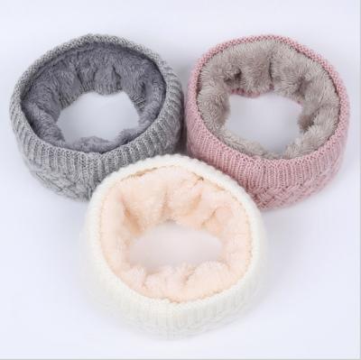 China Birthday Women Girl Collar Winter Scarf High Quality Warmer Fashion Knitted Thick Neck Scarves for sale