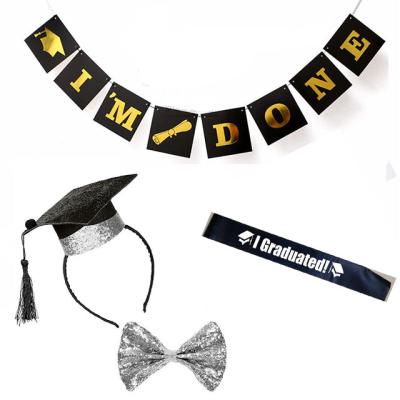 China Wholesale Graduation Party Supplies Graduation Sash/Banner/Headband for sale