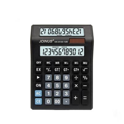 China Factory Supply Custom Business Office Home 12 Digit Double Dual Screen Electronic Solar Calculator Calculator For Student for sale