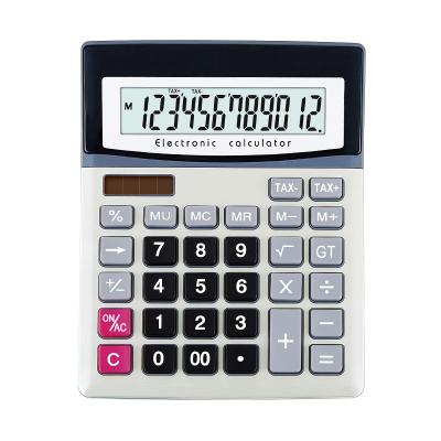 China Factory Direct Large Size 12 Digit Office Stationery General Purpose Electric Taxes Financial Calculator for sale