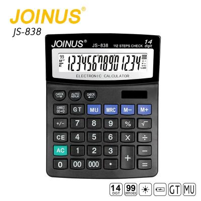 China Office Supply General Purpose Wholesale Business Gift Price Promotion Calculator Custom 14 Digits Electronic Solar Calculator for sale