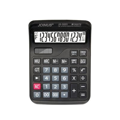 China Calculator Promotion School Supplies General Purpose Stationery 112 Steps Check Correct Logo Solar Electronic 14 Digit Custom Calculator for sale